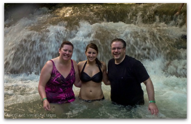 Us enjoying Dunns River Falls Jamaica 