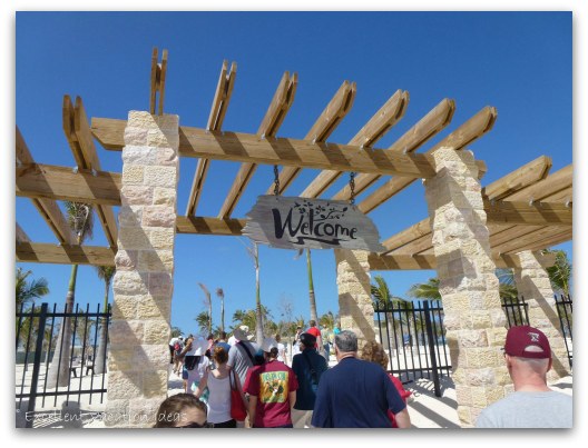 Great Stirrup Cay Bahamas Welcome sign