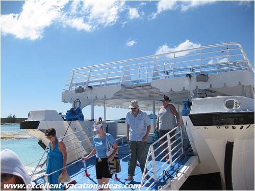 Great Stirrup Cay Bahamas Tendering ashore