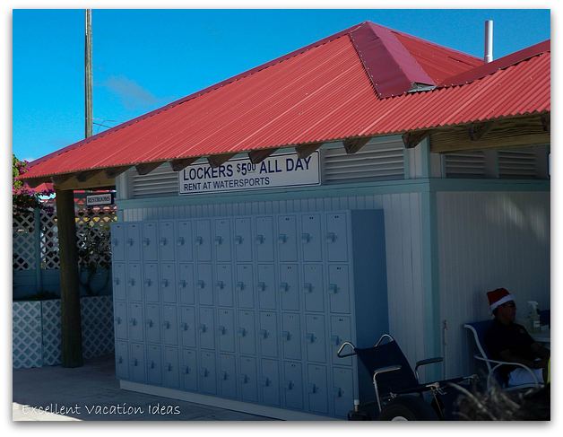 Lockers at Princess Cays Bahamas