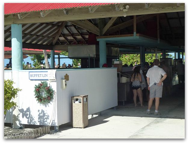 Princess Cays Buffet line