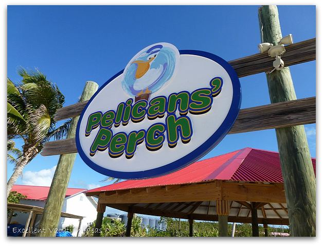 Princess Cays pelicans perch