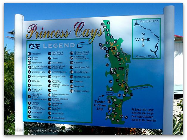 Princess Cays Bahamas Map