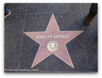 Hollywood and Highland - Marilyn Monroe's Star on the Hollywood Walk of Fame