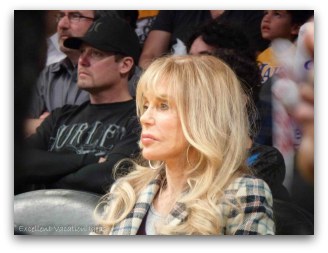 Dyan Cannon at the Lakers Game