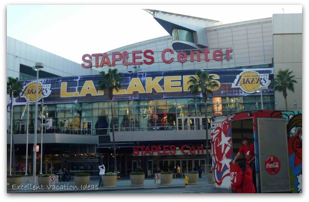 Staples Center for an LA Lakers Game