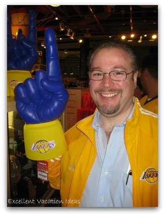 Staples Center Los Angeles Lakers Game foam finger